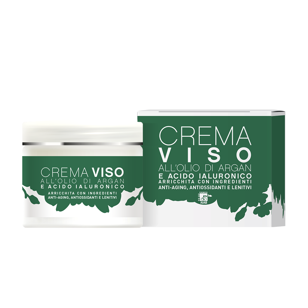 CREMA VISO ALL’OLIO DI ARGAN E ACIDO IALURONICO 50ml