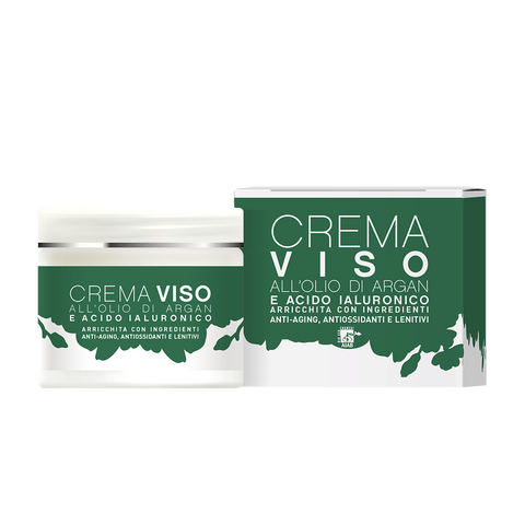CREMA VISO ALL’OLIO DI ARGAN E ACIDO IALURONICO 50ml